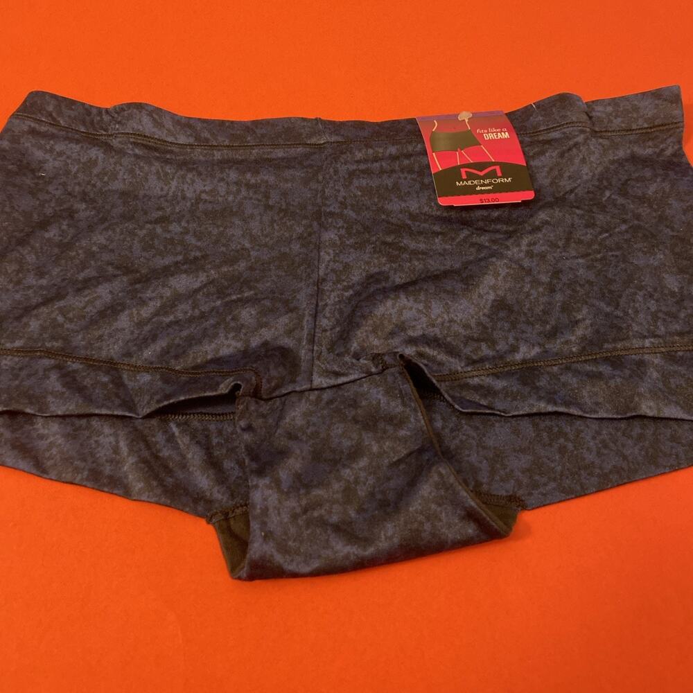 NEW! Maidenform Navy Blue/Black Abstract Boyshort Panties / Size XXLARGE / 9